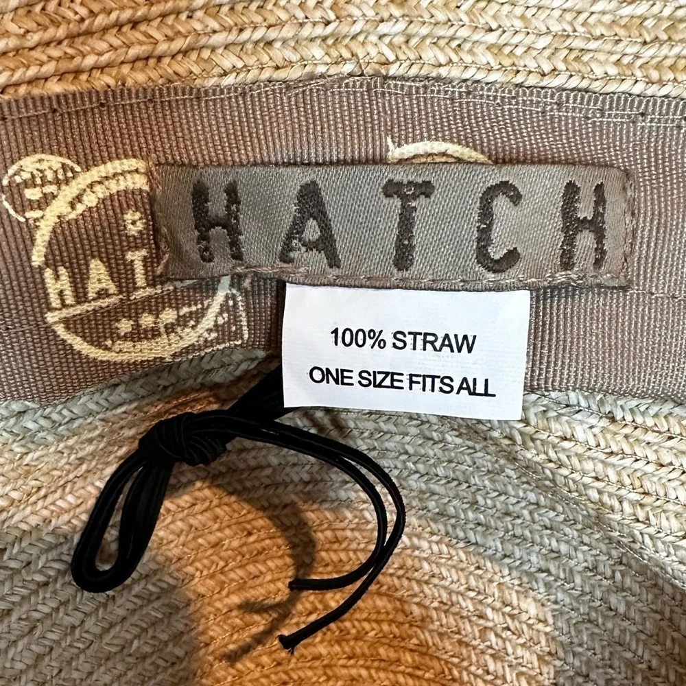 Hatch 100% Straw Bow Summer Beach Packable Hat, OS